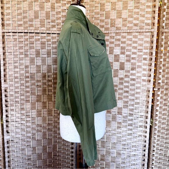 Army green Ten Sixty Sherman cropped jacket XL - Picture 6 of 11